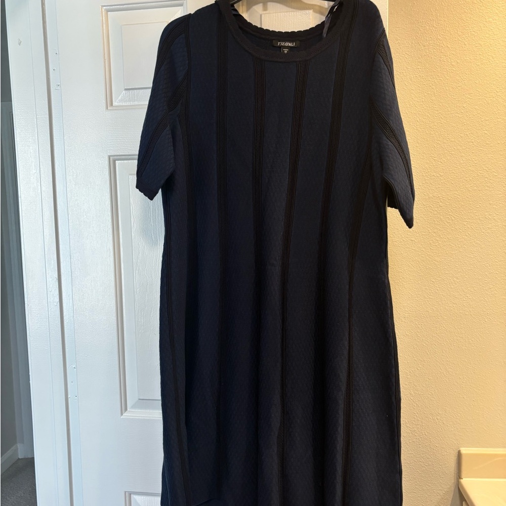 Stylish Black/Blue Sweater Dress